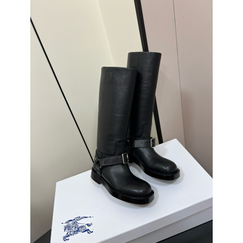 Bv*b*rry Leather Saddle High Boots  , Size 35-40