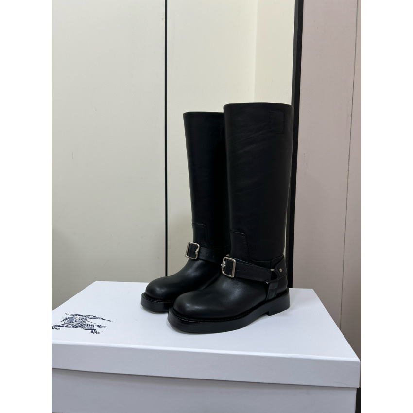 Bv*b*rry Leather Saddle High Boots  , Size 35-40