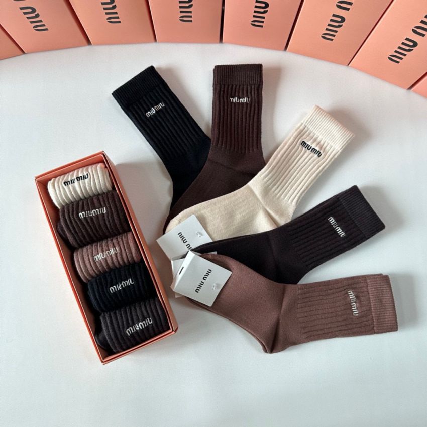 Miu Miu socks ( 5 pairs)