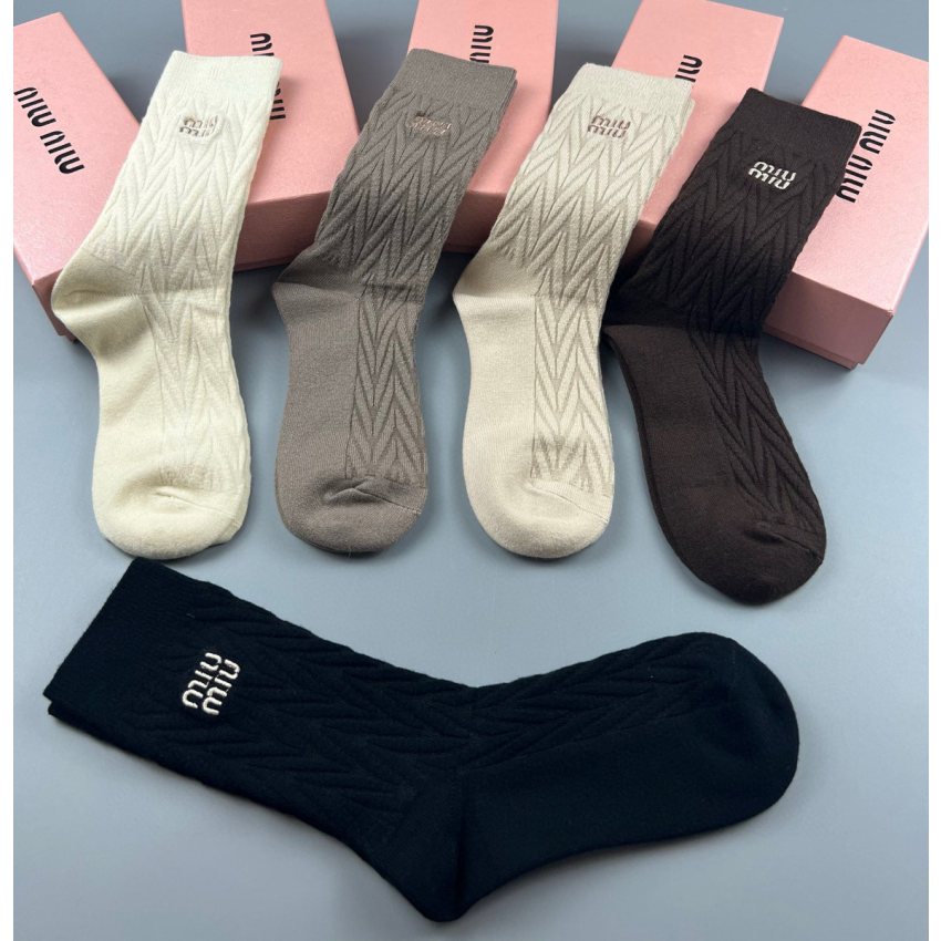Miu Miu socks ( 5 pairs)