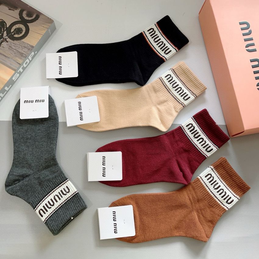 Miu Miu socks ( 5 pairs)