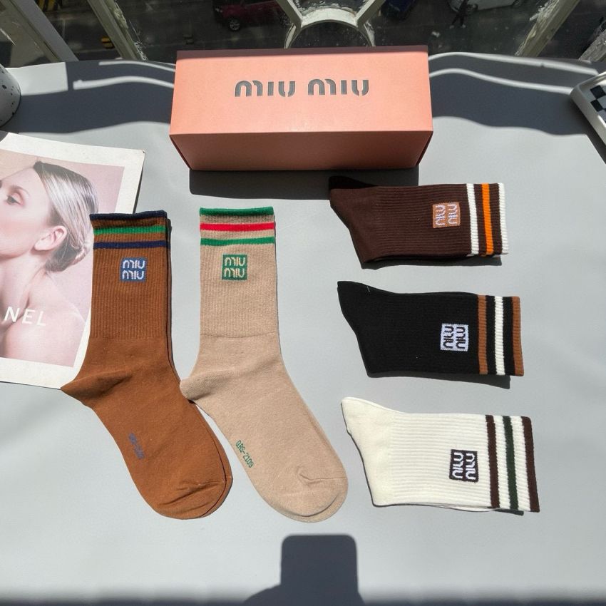 Miu Miu socks ( 5 pairs)