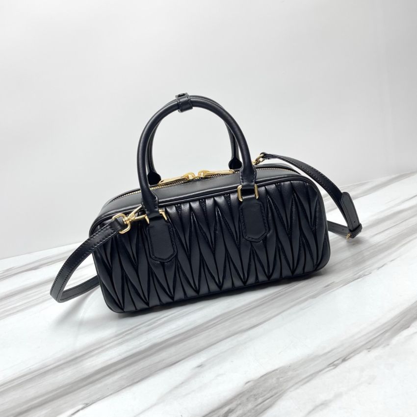 Miu Miu Arcadie matelassé nappa leather bag