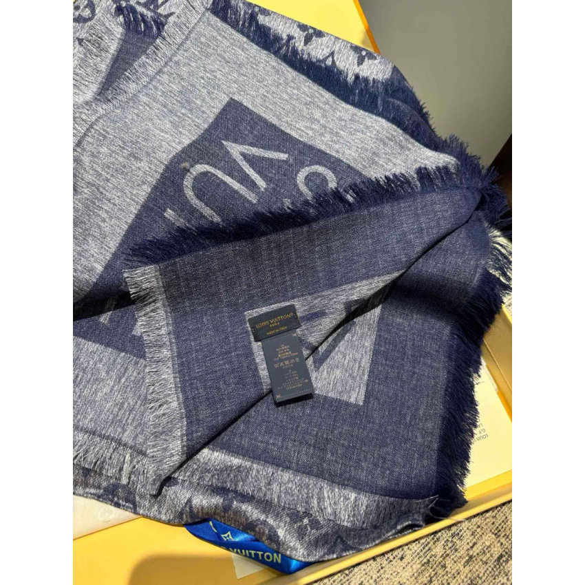 LV Lock and Go denim Shawl