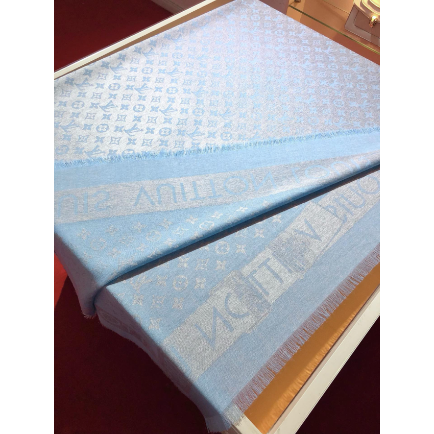 LV Lock and Go denim Shawl