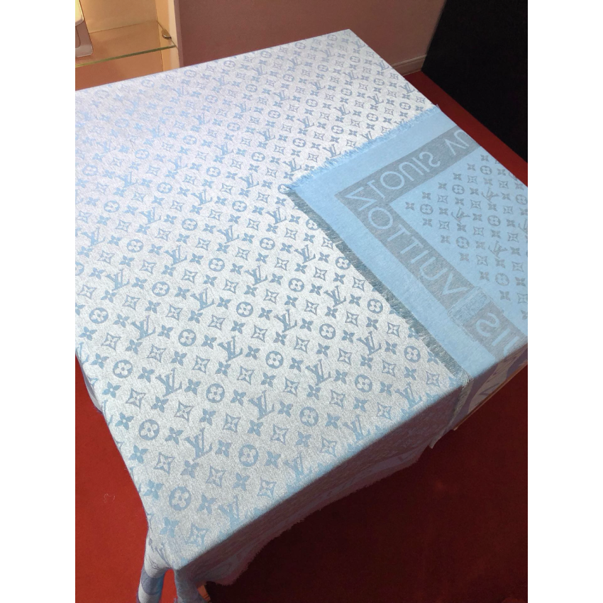 LV Lock and Go denim Shawl