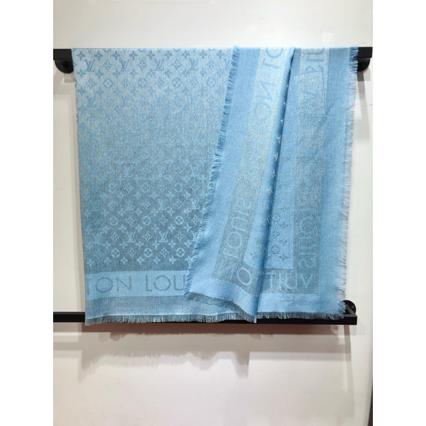 LV Lock and Go denim Shawl