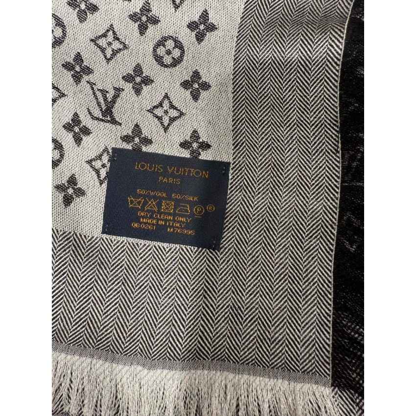 LV Denim Monogram Shawl