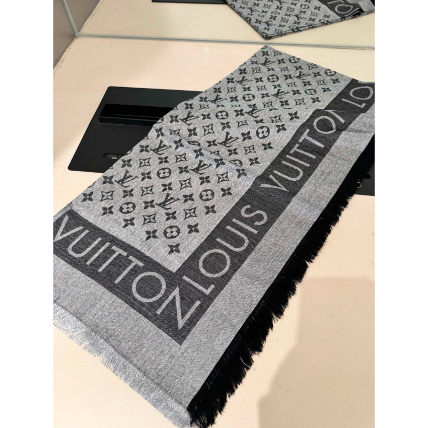 LV Lock and Go denim Shawl