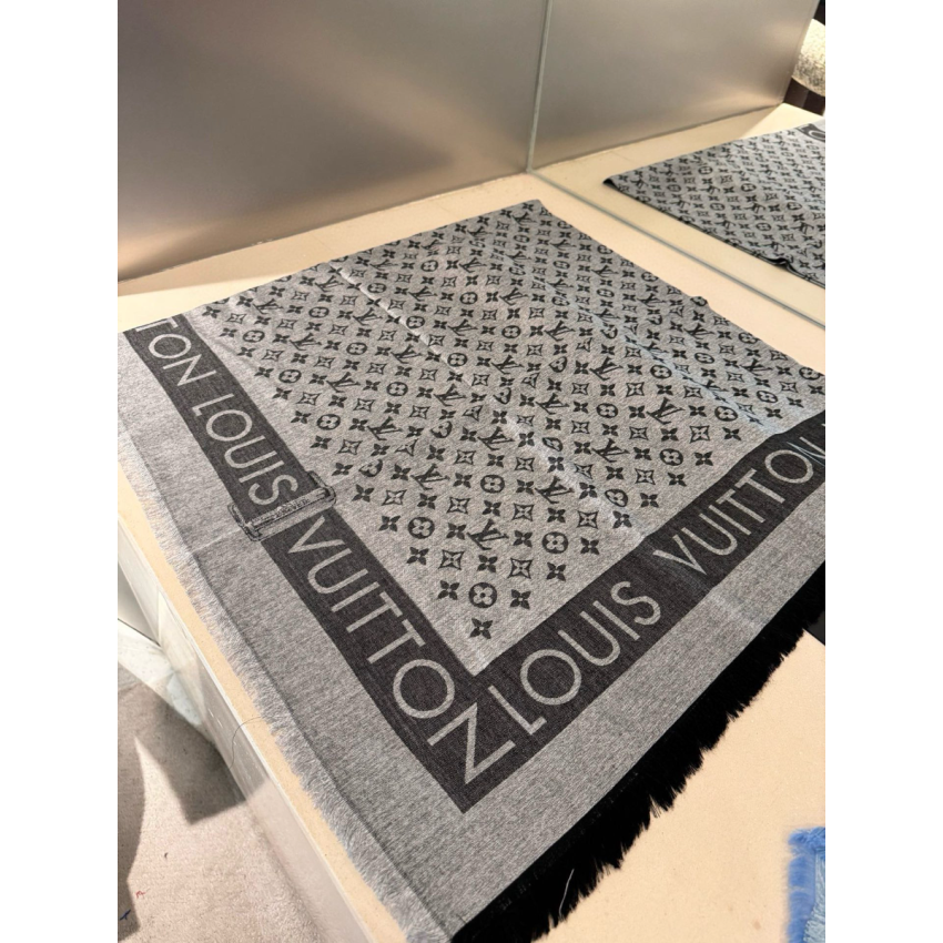 LV Lock and Go denim Shawl